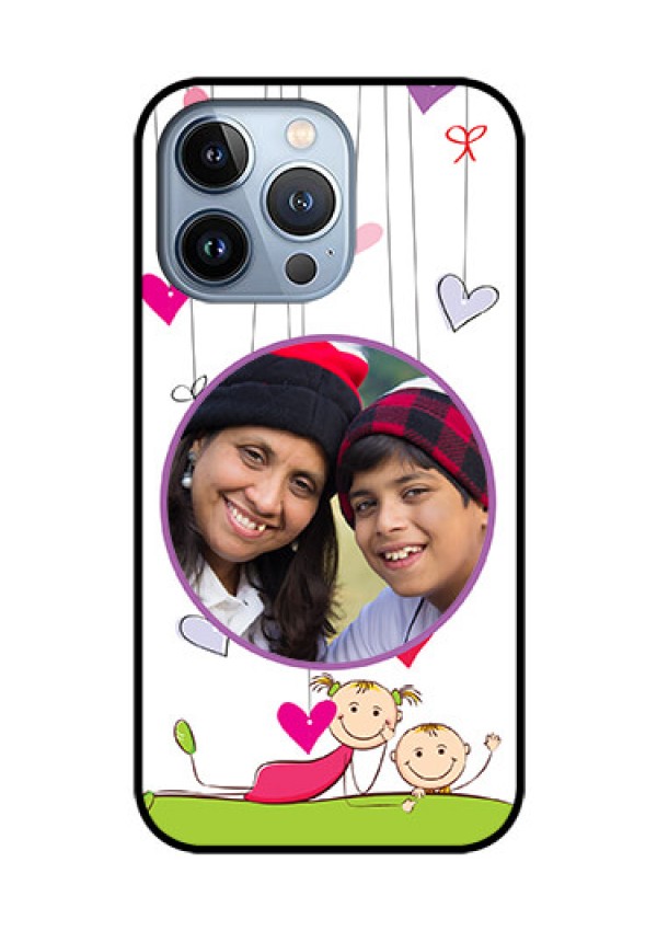 iPhone 13 Pro Photo Printing on Glass Case - Cute Kids Phone Case Design