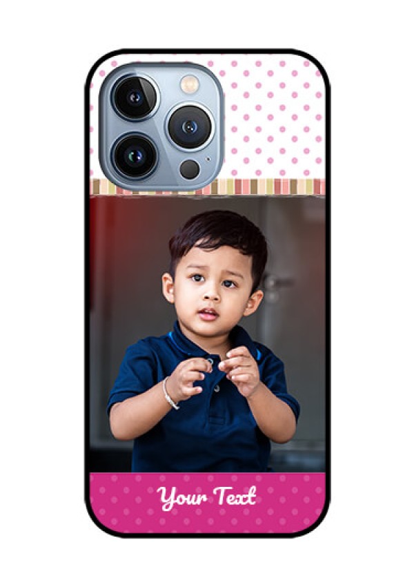 iPhone 13 Pro Photo Printing on Glass Case - Cute Girls Cover Design
