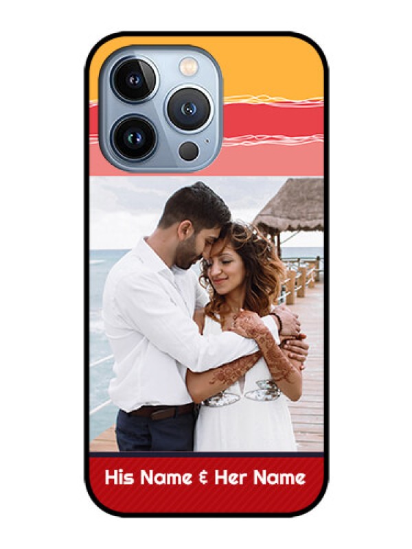 Custom iPhone 13 Pro Custom Glass Mobile Case - Colorful Case Design