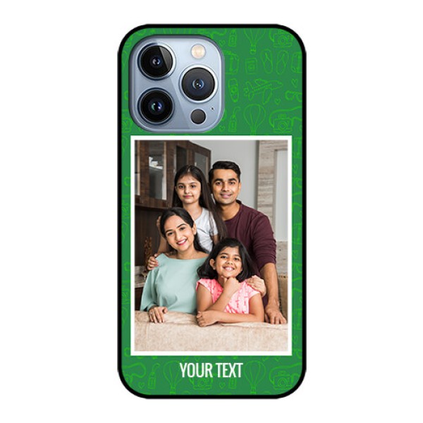 iPhone 13 Pro Personalized Glass Phone Case - Picture Upload Design