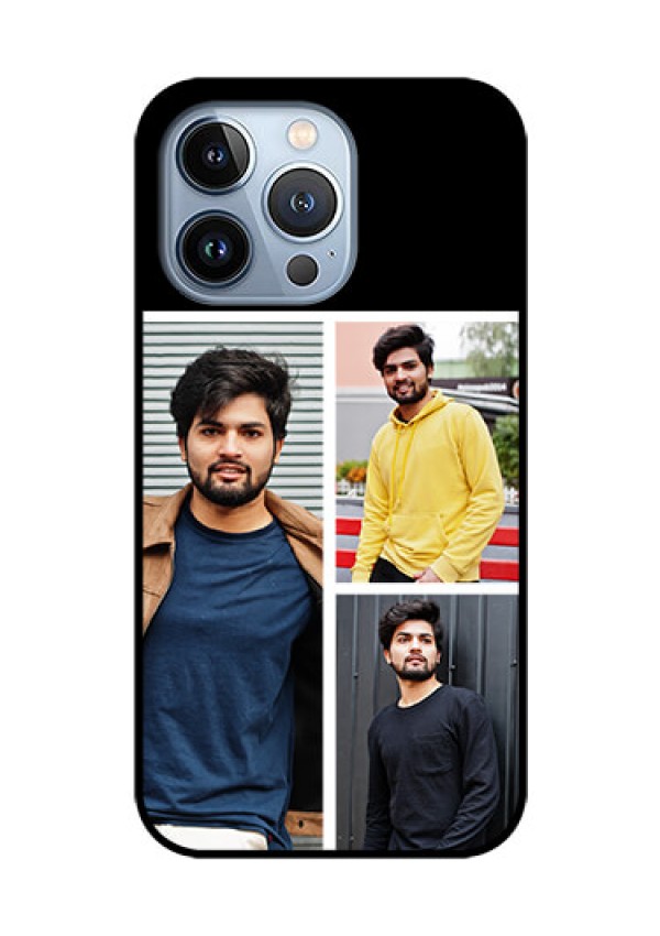 iPhone 13 Pro Photo Printing on Glass Case - Upload Multiple Picture Design