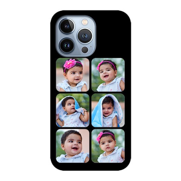 iPhone 13 Pro Photo Printing on Glass Case - Multiple Pictures Design