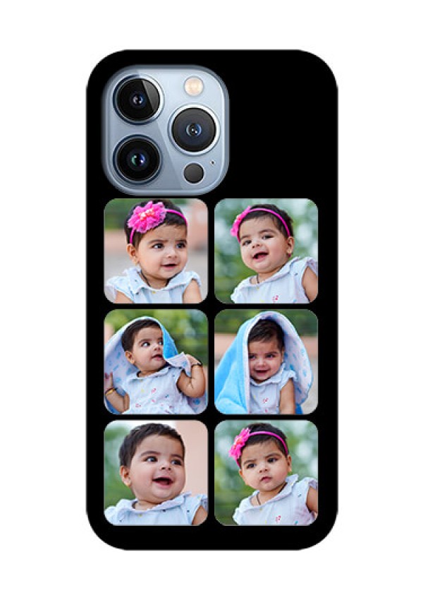 iPhone 13 Pro Photo Printing on Glass Case - Multiple Pictures Design