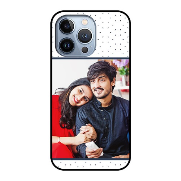 iPhone 13 Pro Personalized Glass Phone Case - Premium Dot Design