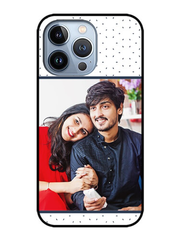Custom iPhone 13 Pro Personalized Glass Phone Case - Premium Dot Design