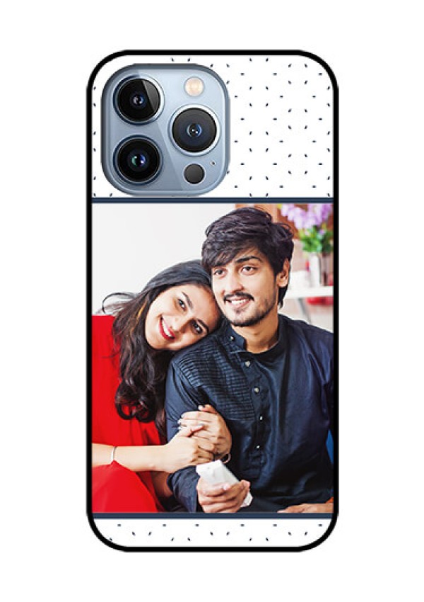 iPhone 13 Pro Personalized Glass Phone Case - Premium Dot Design