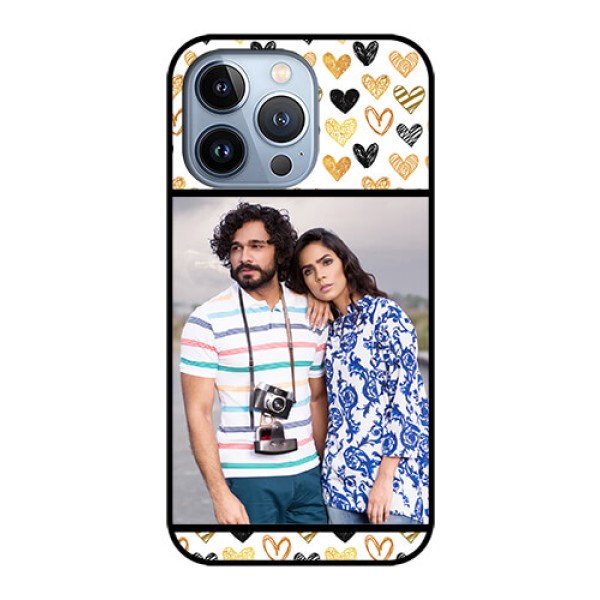 iPhone 13 Pro Photo Printing on Glass Case - Love Symbol Design