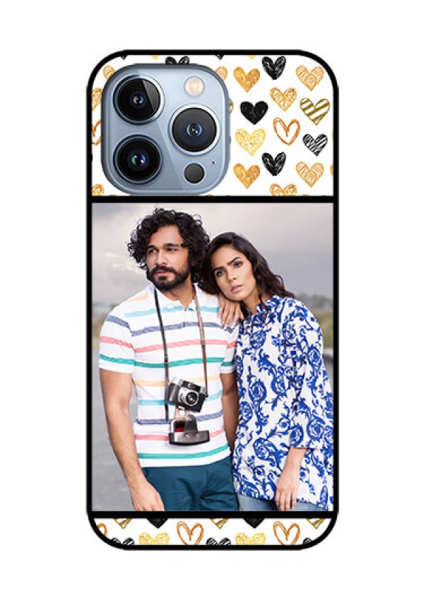 iPhone 13 Pro Photo Printing on Glass Case - Love Symbol Design