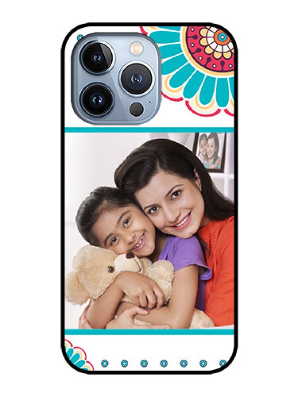 Custom iPhone 13 Pro Custom Glass Phone Case - Flower Design