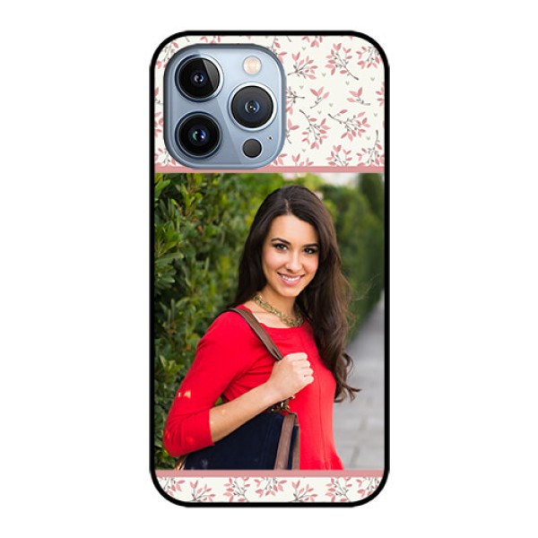 iPhone 13 Pro Custom Glass Phone Case - Premium Floral Design