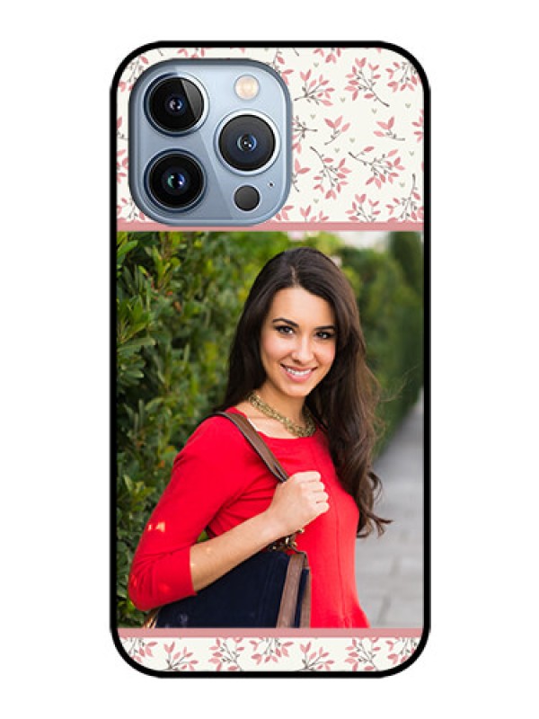 Custom iPhone 13 Pro Custom Glass Phone Case - Premium Floral Design