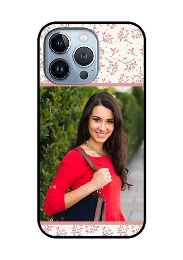 iPhone 13 Pro Custom Glass Phone Case - Premium Floral Design