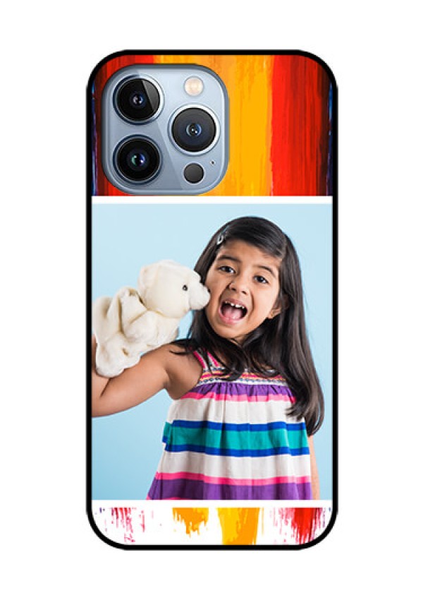 iPhone 13 Pro Personalized Glass Phone Case - Multi Color Design