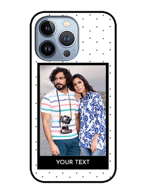 Custom iPhone 13 Pro Photo Printing on Glass Case - Premium Design