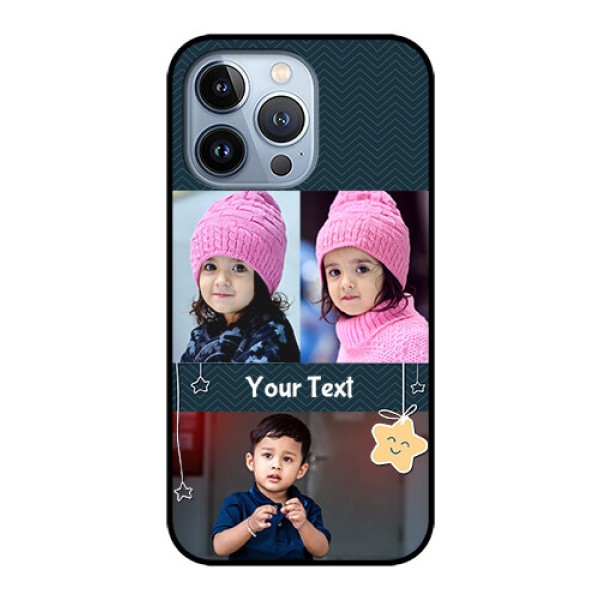 iPhone 13 Pro Custom Glass Mobile Case - Hanging Stars Design