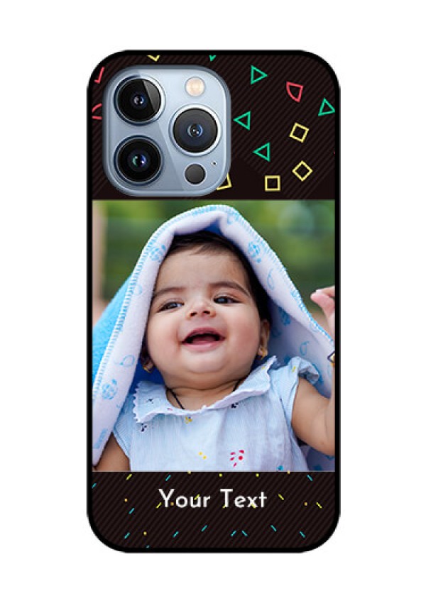 iPhone 13 Pro Custom Glass Phone Case - with confetti birthday design