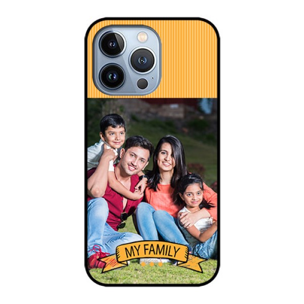 iPhone 13 Pro Custom Glass Phone Case - My Family Design