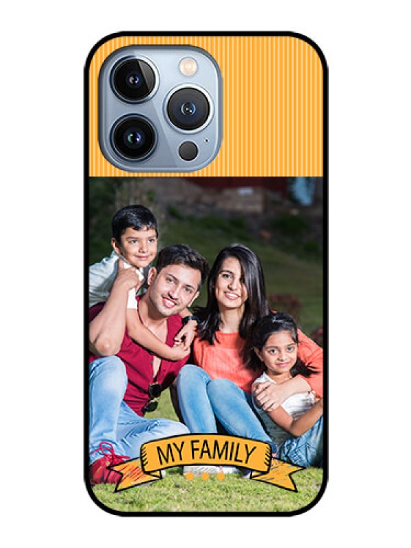 Custom iPhone 13 Pro Custom Glass Phone Case - My Family Design