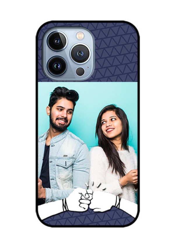 iPhone 13 Pro Photo Printing on Glass Case - with Best Friends Design