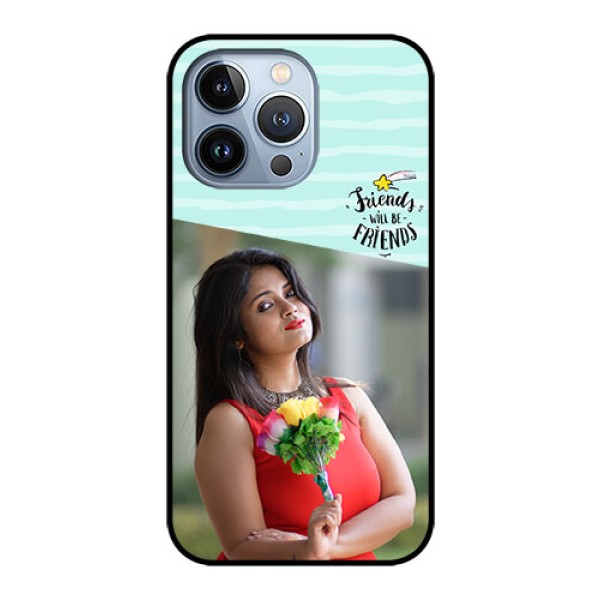 iPhone 13 Pro Custom Glass Phone Case - Friends Picture Icon Design iPhone 13 Pro Custom Glass Phone Case - Friends Picture Icon Design