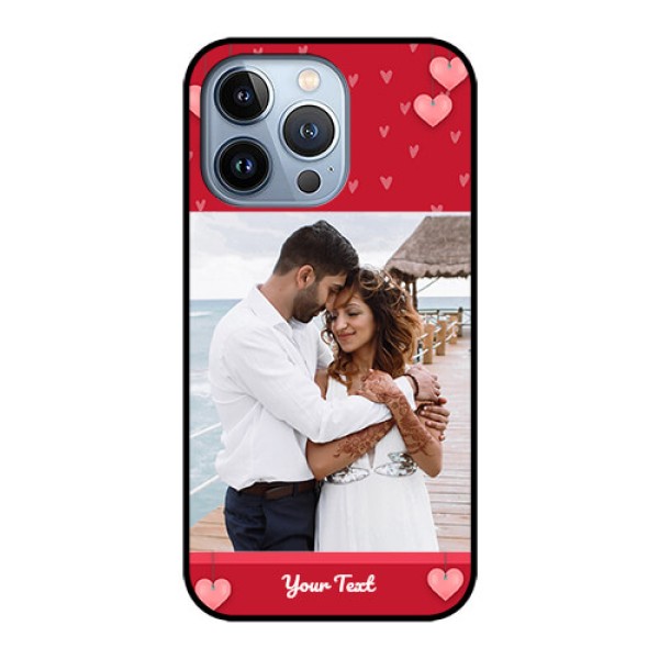 iPhone 13 Pro Custom Glass Phone Case - Valentines Day Design