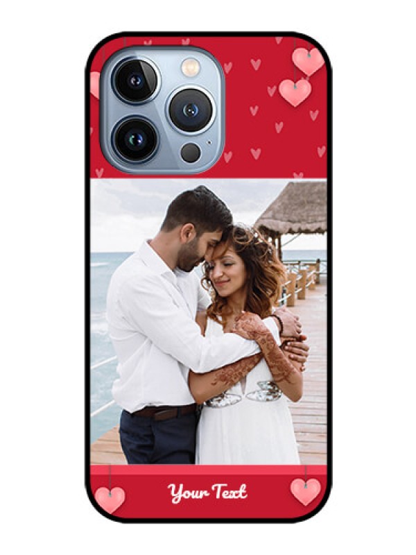 Custom iPhone 13 Pro Custom Glass Phone Case - Valentines Day Design