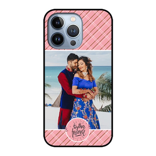 iPhone 13 Pro Personalized Glass Phone Case - Together Forever Design iPhone 13 Pro Personalized Glass Phone Case - Together Forever Design