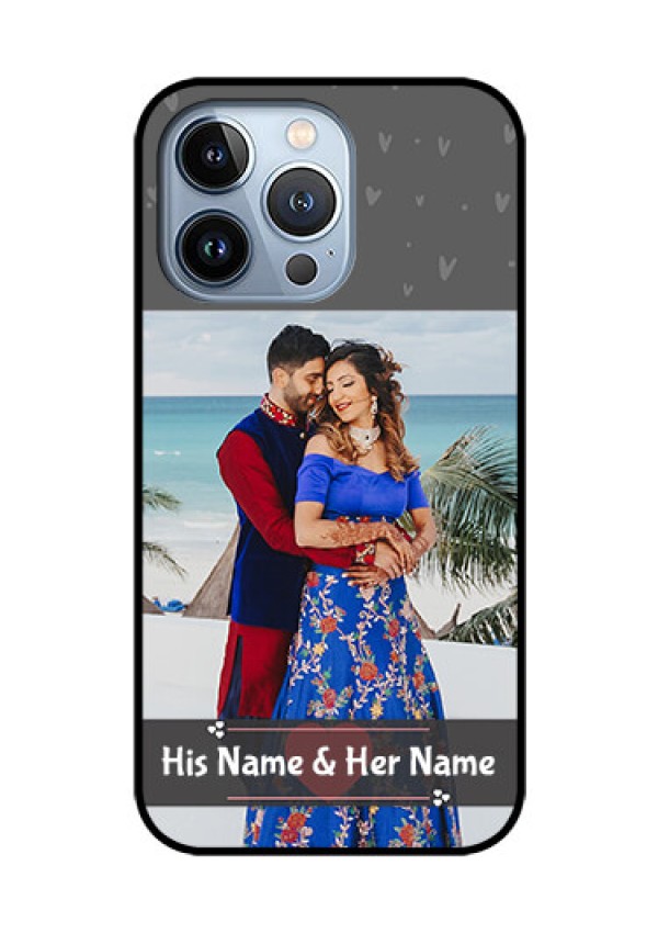 iPhone 13 Pro Custom Glass Mobile Case - Buy Love Design with Photo Online