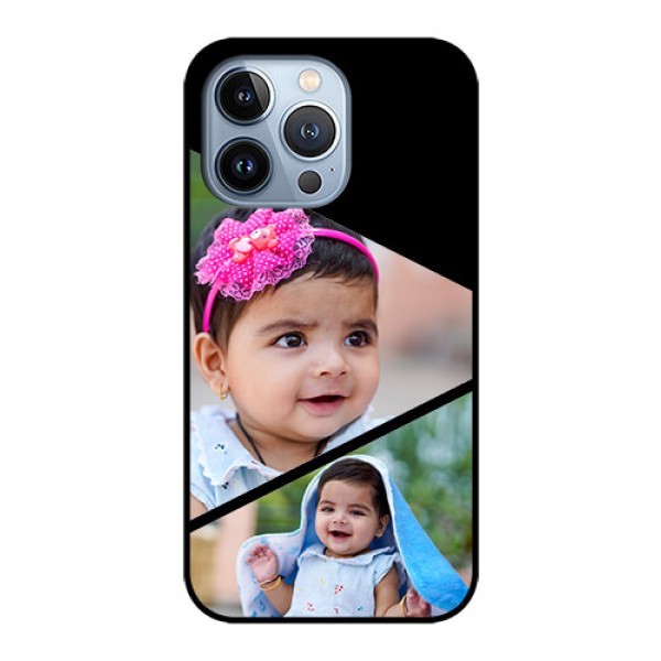 iPhone 13 Pro Custom Glass Phone Case - Semi Cut Design