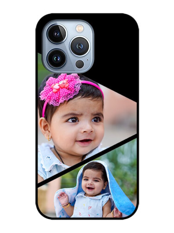 Custom iPhone 13 Pro Custom Glass Phone Case - Semi Cut Design