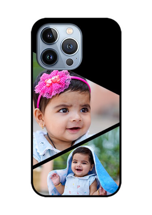 iPhone 13 Pro Custom Glass Phone Case - Semi Cut Design