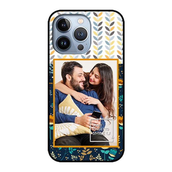 iPhone 13 Pro Custom Glass Mobile Case - Pattern Design