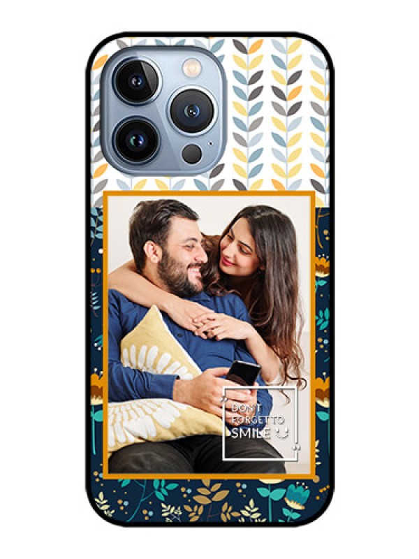 Custom iPhone 13 Pro Custom Glass Mobile Case - Pattern Design