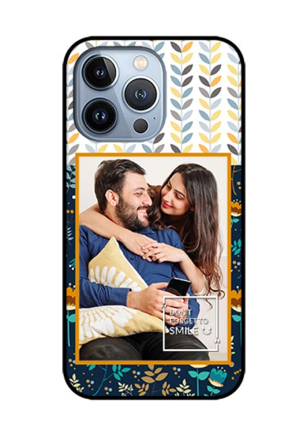 iPhone 13 Pro Custom Glass Mobile Case - Pattern Design