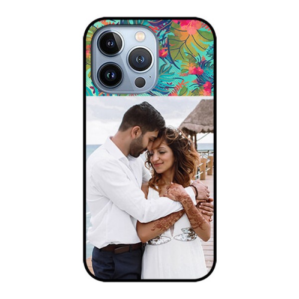 iPhone 13 Pro Photo Printing on Glass Case - Watercolor Floral Design iPhone 13 Pro Photo Printing on Glass Case - Watercolor Floral Design
