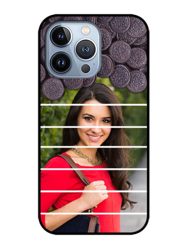 Custom iPhone 13 Pro Custom Glass Phone Case - with Oreo Biscuit Design