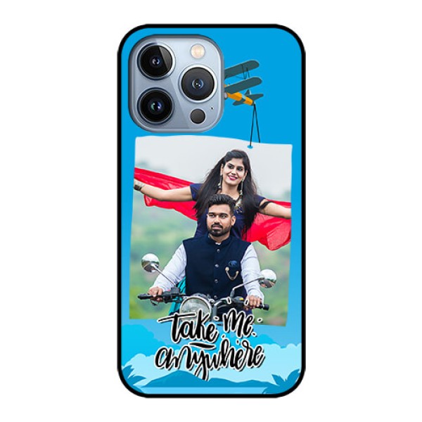 iPhone 13 Pro Custom Glass Mobile Case - Traveller Design