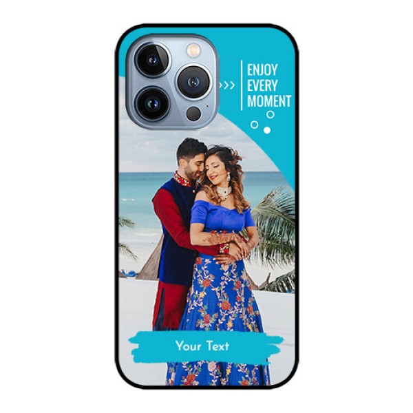 iPhone 13 Pro Custom Glass Mobile Case - Happy Moment Design