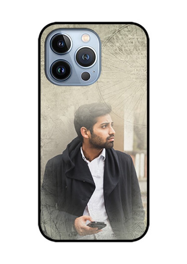 iPhone 13 Pro Custom Glass Phone Case - with vintage design
