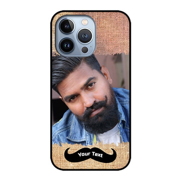 iPhone 13 Pro Personalized Glass Phone Case - with Texture Design