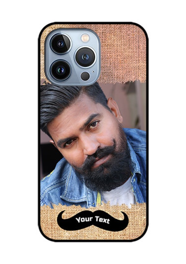 iPhone 13 Pro Personalized Glass Phone Case - with Texture Design
