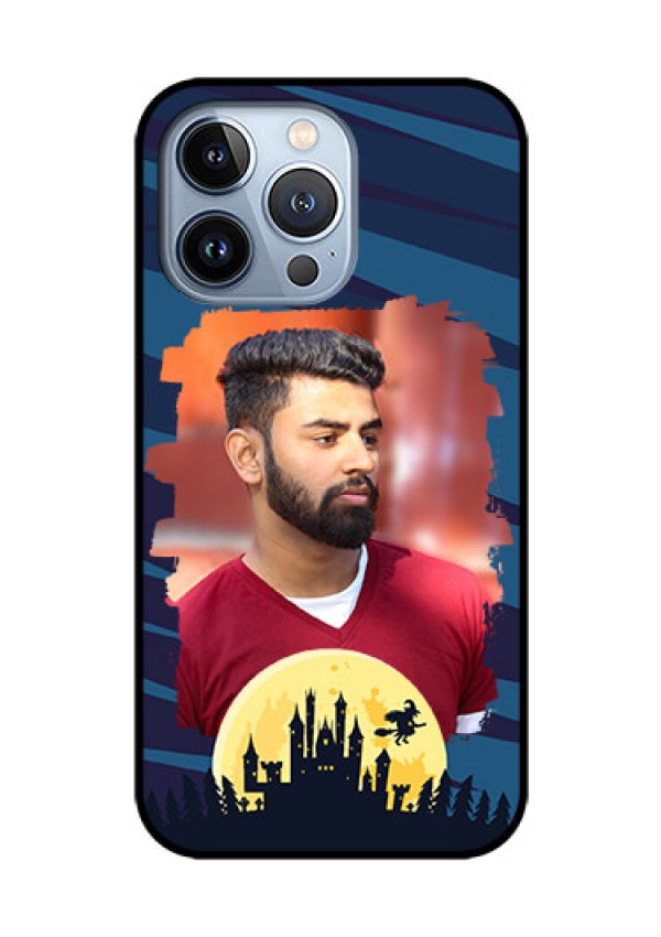 iPhone 13 Pro Photo Printing on Glass Case - Halloween Witch Design