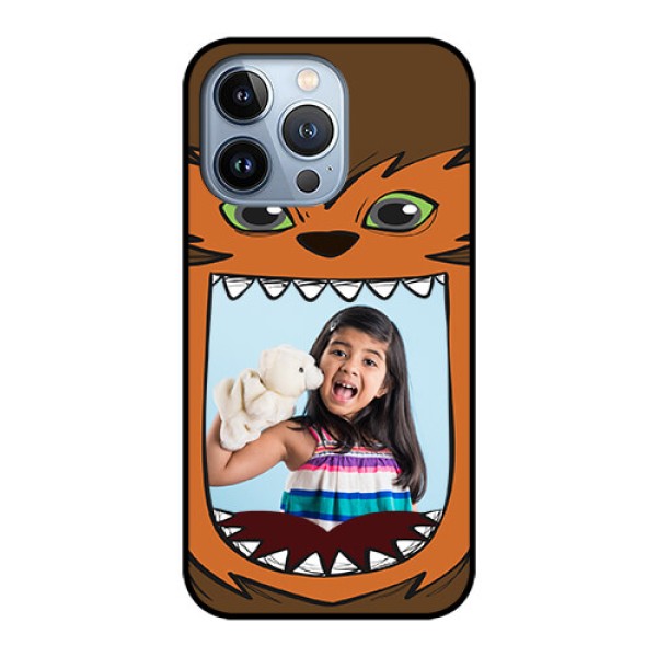 iPhone 13 Pro Photo Printing on Glass Case - Owl Monster Back Case Design iPhone 13 Pro Photo Printing on Glass Case - Owl Monster Back Case Design