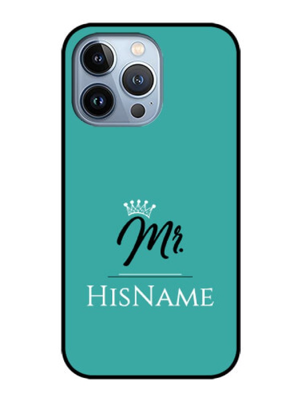 Custom iPhone 13 Pro Custom Glass Phone Case Mr with Name