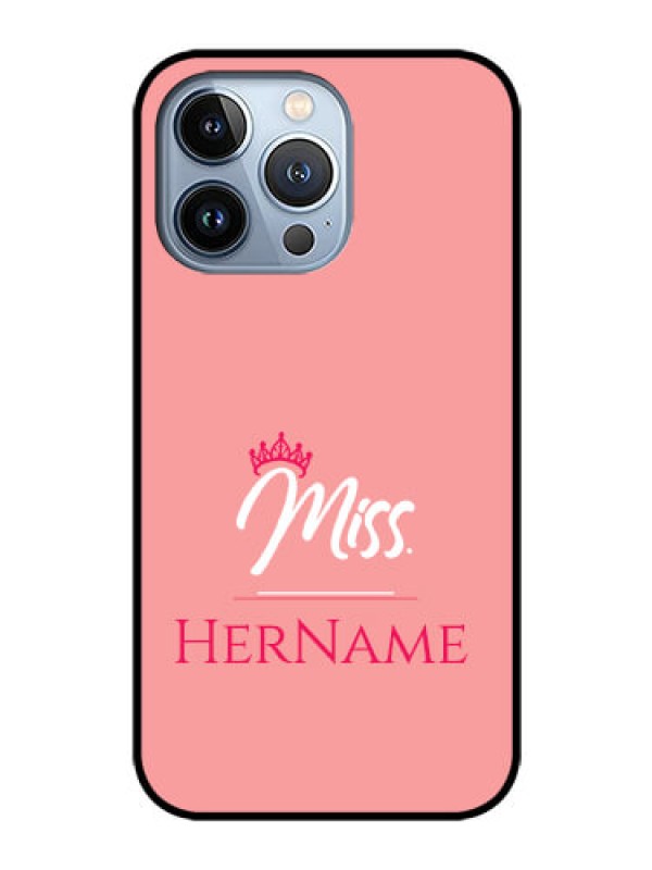 Custom iPhone 13 Pro Custom Glass Phone Case Mrs with Name