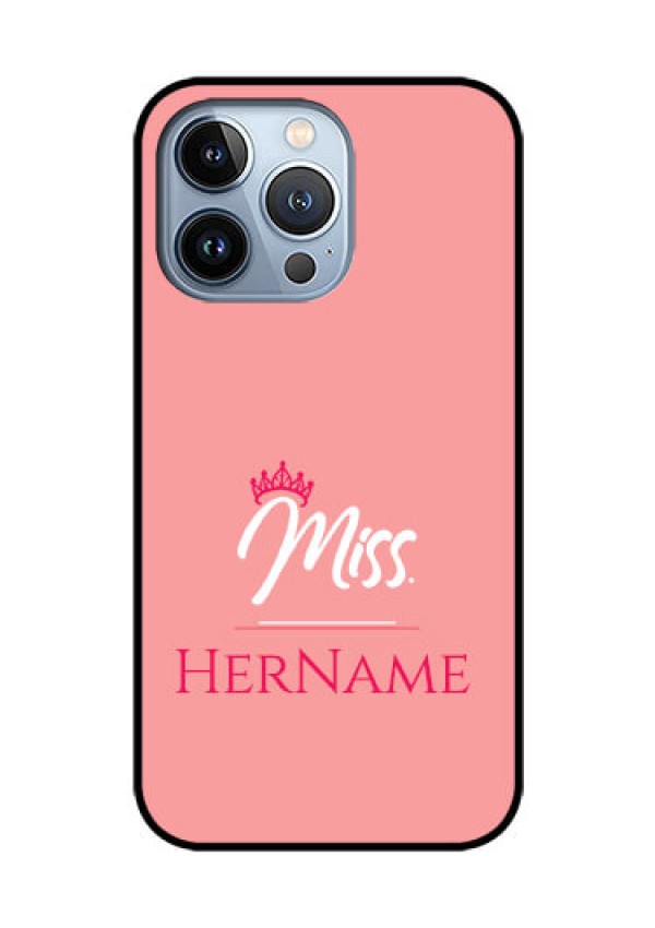 iPhone 13 Pro Custom Glass Phone Case Mrs with Name