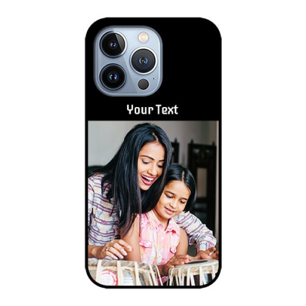 iPhone 13 Pro Photo with Name on Glass Phone Case