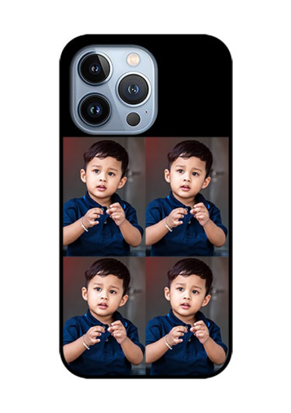 iPhone 13 Pro 4 Image Holder on Glass Mobile Cover