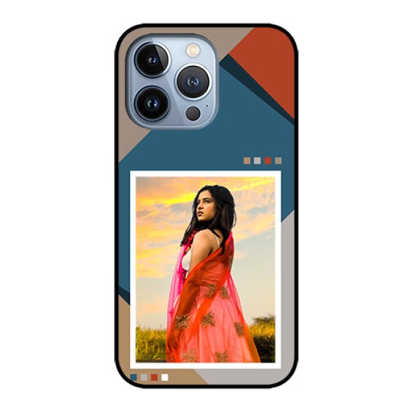 iPhone 13 Pro Personalized Glass Phone Case - Retro color pallet Design iPhone 13 Pro Personalized Glass Phone Case - Retro color pallet Design
