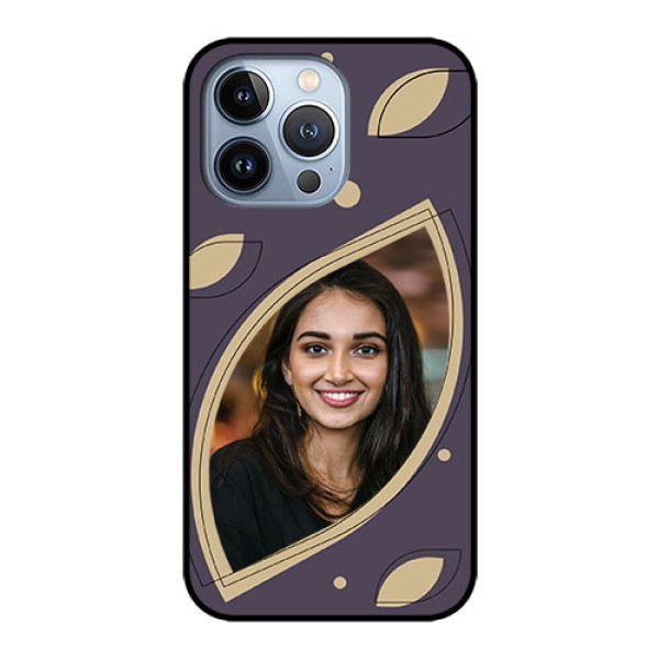 iPhone 13 Pro Custom Glass Mobile Case - Falling Leaf Design